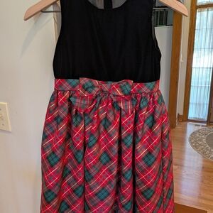 Gymboree Black and Red Plaid Formal Dress